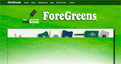 Desktop Screenshot of foregreens.com